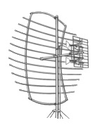 PARA-SCOPE 6' UHF Antenna