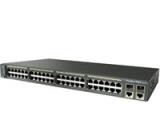 Switch - 48 ports - Ethernet, Fast Ethernet - 10Base-T, 100Base-TX + 2x10/100/1000Base-T/SFP (mini-GBIC)(uplink) - 1U - PoE - rack-mountable