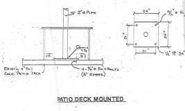Alternate Larger Base plate Ground Mount Install Drawing